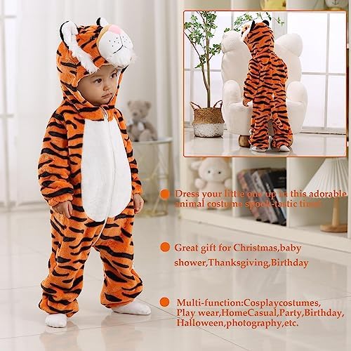 TONWHAR Baby Boys Halloween Tiger Costume Outfit