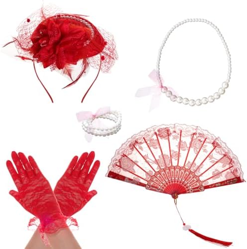 Fumwase 5Pcs Tea Party Accessories Set for Women