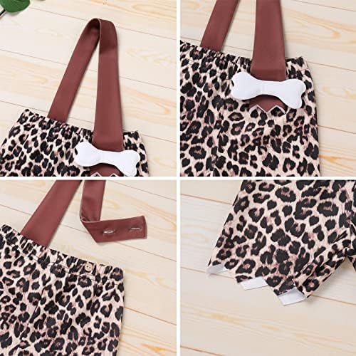 IDOPIP Kids Baby Caveman Cavegirl Costume Set for Halloween