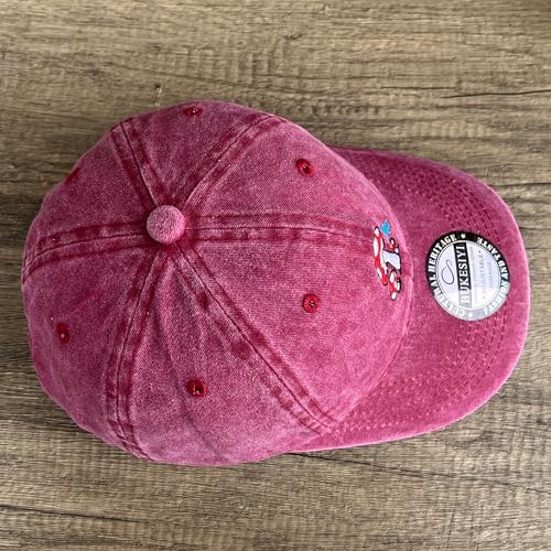 Mushroom Embroidered Snapback Hat for Men Women