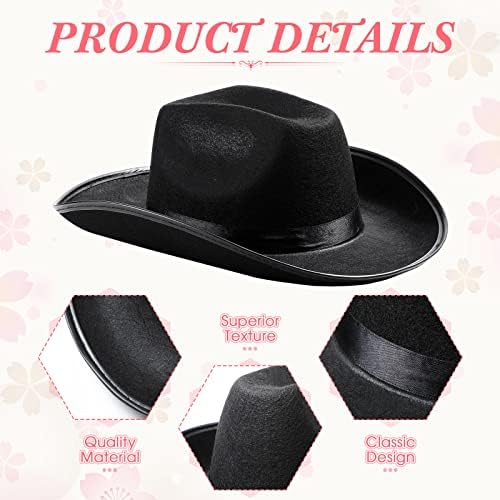 Unittype 12 Pcs Women Cowgirl Cowboy Hats Bachelorette Bridal Costume Accessories