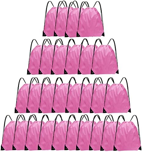 28 PCS Drawstring Backpacks Gym Bags for Men Women