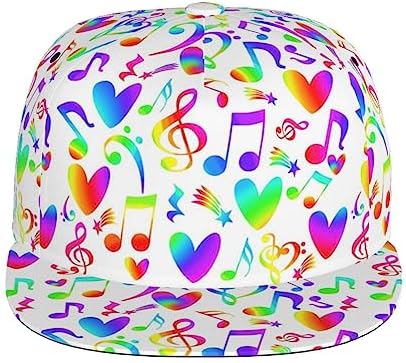 Music Note Baseball Cap Adjustable Trucker Hat for Men Women