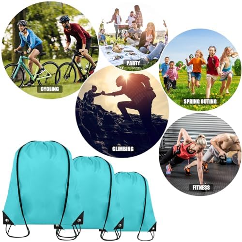 40 Pieces Drawstring Backpack Bulk Cinch Sackpack for Gym Party Trip