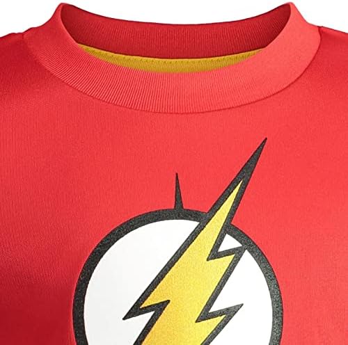 DC Comics Justice League Athletic Pullover T-Shirt and Mesh Shorts for Kids