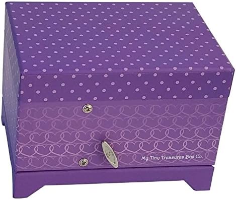 Ballerina Music Box Purple Heart Design