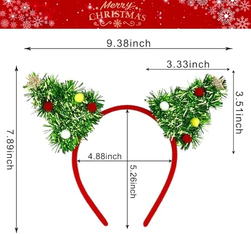 Festive Christmas Headband for Women and Girls