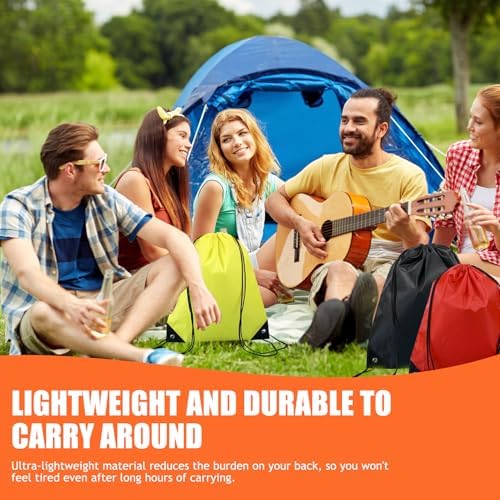 Drawstring Backpack 6 Pack 6 Colors