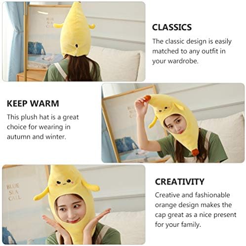 STOBOK Funny Banana Costume Hat for Parties and Carnivals