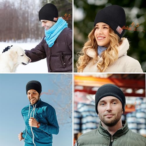 Greatfine Bluetooth Beanie with Headphones