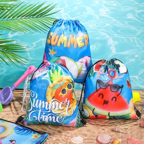 MIMIND 24 Pcs Drawstring Backpacks for Beach Parties