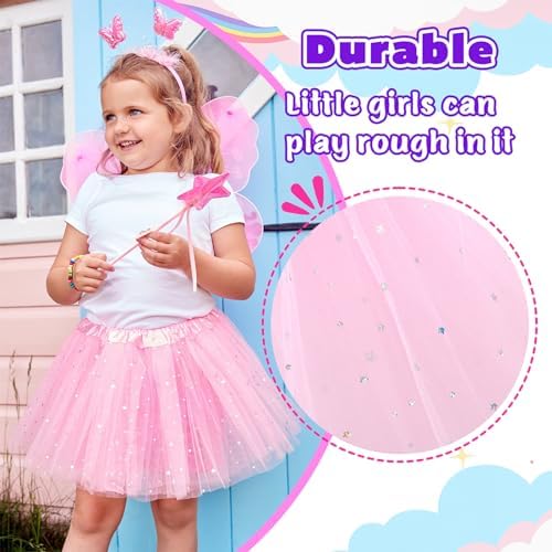 Kilofly 6pc Girls Ballet Tutu Birthday Party Favor Dress Skirt Set