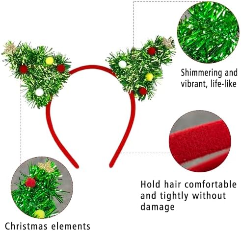 Festive Christmas Headband for Women and Girls