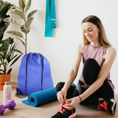 Haokuaile 20 Pcs Drawstring Bags Gym Travel Backpack