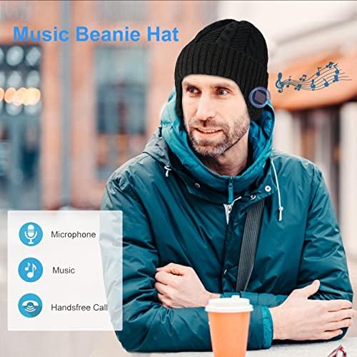 Wireless Music Beanie Hat for Men Women