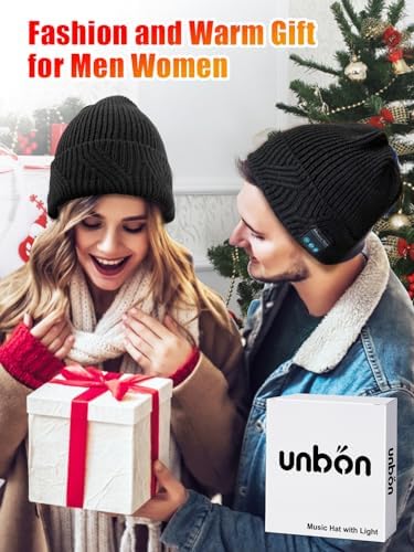 UNBON Bluetooth Beanie for Men with Headphones