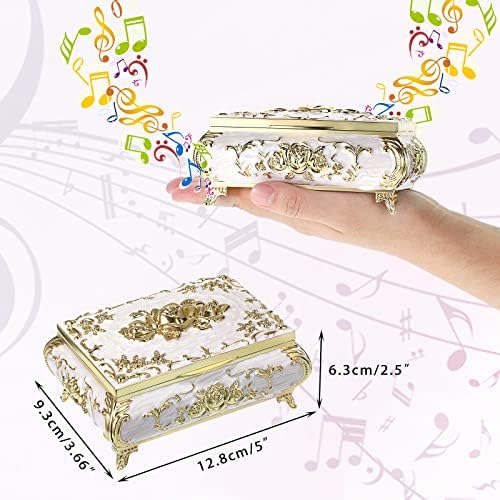 ELLDOO Vintage Music Box Jewelry Storage