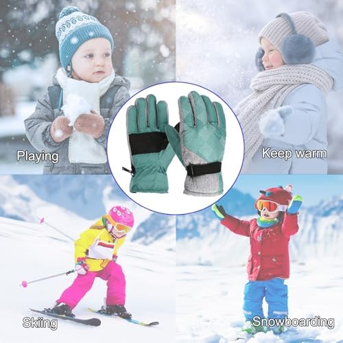 Winter Windproof Warm Gloves for Boys and Girls