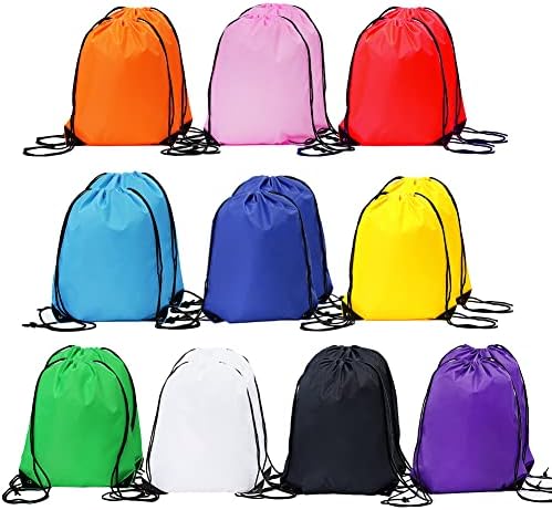CODOBON 20 Pcs Drawstring Backpack Bulk Gym Sport Bags