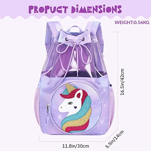 Mygreen Drawstring Gym Backpack for Kids Waterproof