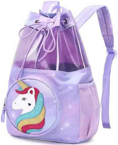 Mygreen Drawstring Gym Backpack for Kids Waterproof