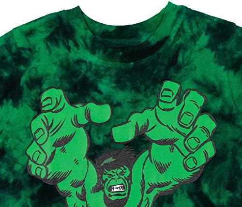 Marvel Avengers Hulk Captain America Tie Dye Short Set for Kids