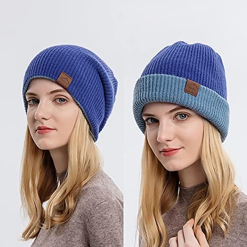 Women Winter Slouchy Beanie Hat Soft Stretch Warm Skull Cap