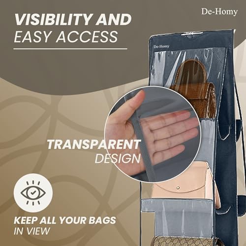 De-Homy 1-Pack Handbag Organizer with Metal Hooks