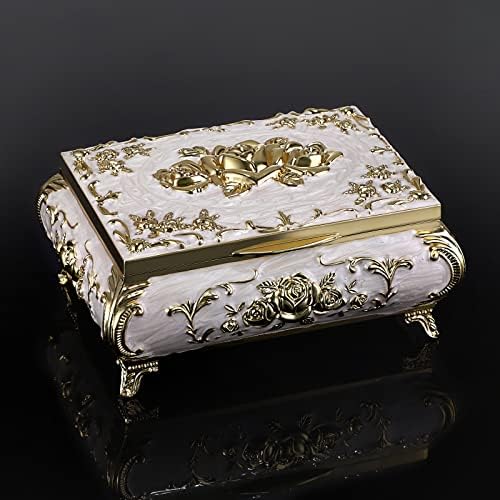 ELLDOO Vintage Music Box Jewelry Storage