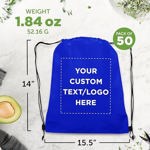 Custom Non-Woven Drawstring Backpacks Set of 1 10 50 100