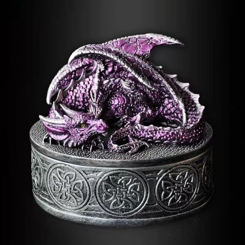 Dragon Statue Jewelry Box - Fantasy Retro Design
