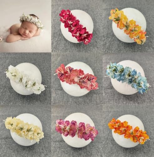 Vomdrok Newborn Princess Headband for Baby Girls