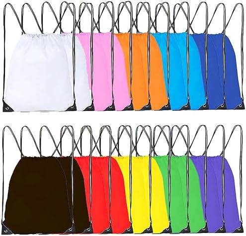 CODOBON 20 Pcs Drawstring Bags 10 Colors