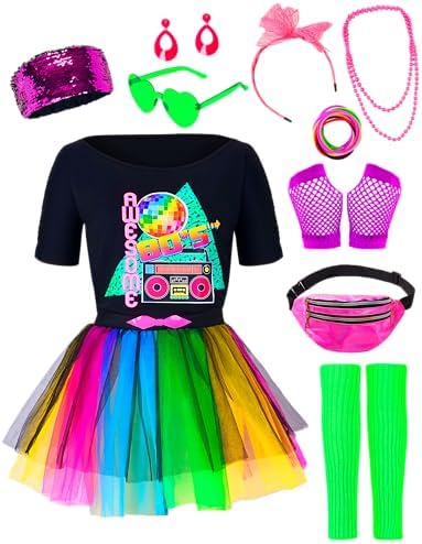 Spooktacular Creations 80s Costume Set for Women