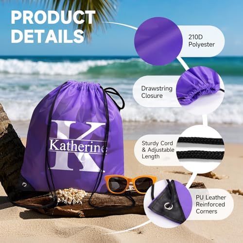 Custom Drawstring Bags with Logo 100 Pack Gym Travel Backpacks