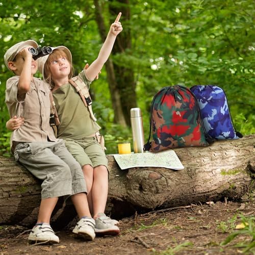 Woanger 24 Pcs Camouflage Drawstring Bags 1181 x 984 Inch