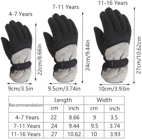Winter Windproof Warm Gloves for Kids and Adults