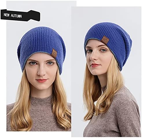 Women Winter Slouchy Beanie Hat Soft Stretch Warm Skull Cap