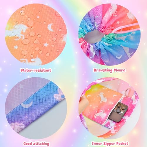 Nidoul Unicorn Drawstring Backpack for Kids