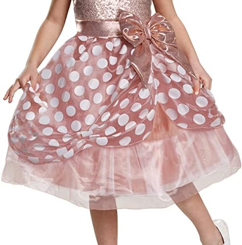 Disguise Costume Rose Gold Minnie Deluxe for Girls