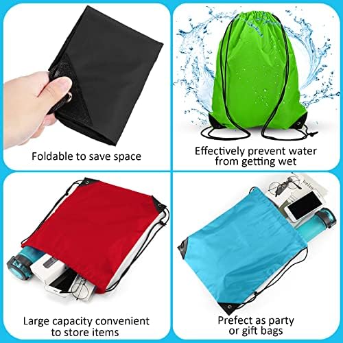 Shappy 60 Piece Drawstring Bags for Sports and Travel