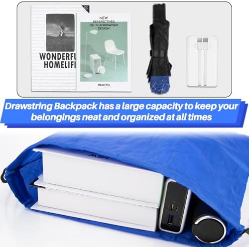 6PCS Drawstring Backpack - Sturdy and Durable