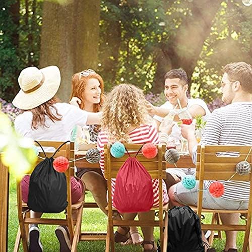 GoodtoU 24 Pcs Drawstring Bags Backpack Cinch Bag Sport Bag 6 Colors