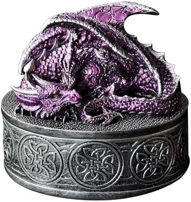 Dragon Statue Jewelry Box - Fantasy Retro Design