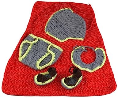 Unisex Newborn Rabbit Ear Knitted Photo Outfit Set for Boys Girls