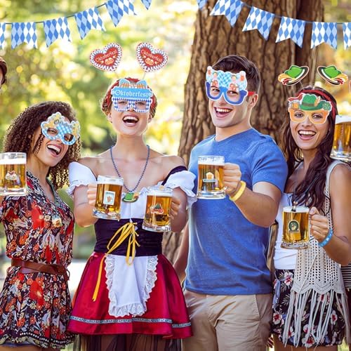 JULBEAR 80 Pcs Oktoberfest Party Accessory Set