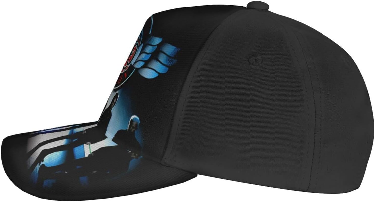 BESUCHER REO Rock Music Speedwagon Baseball Cap Adjustable Hat Casual Outdoor Sun Chapeau Unisex Black