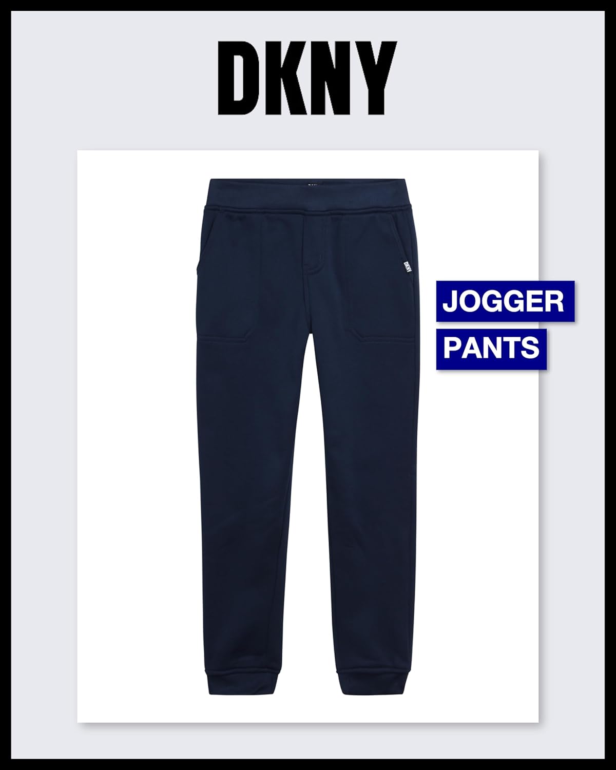 DKNY Boys 2 Piece Woven Button Down Shirt with Hood and Jogger Pants Set