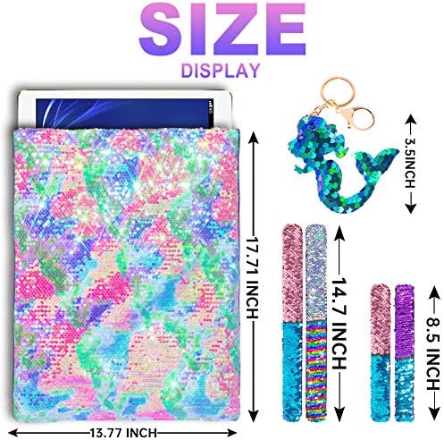 GAEN Mermaid Reversible Sequin Drawstring Backpack for Kids Girls One Size