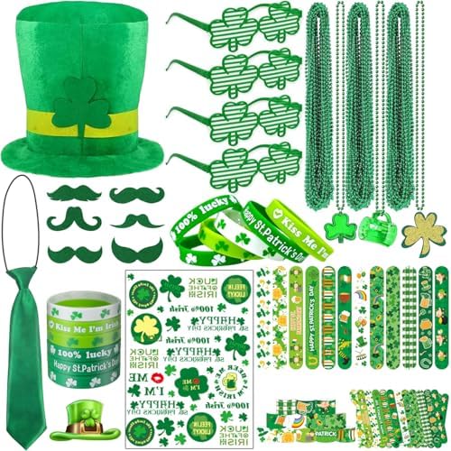 LENOAPHYS St Patricks Day Accessories Set for Women